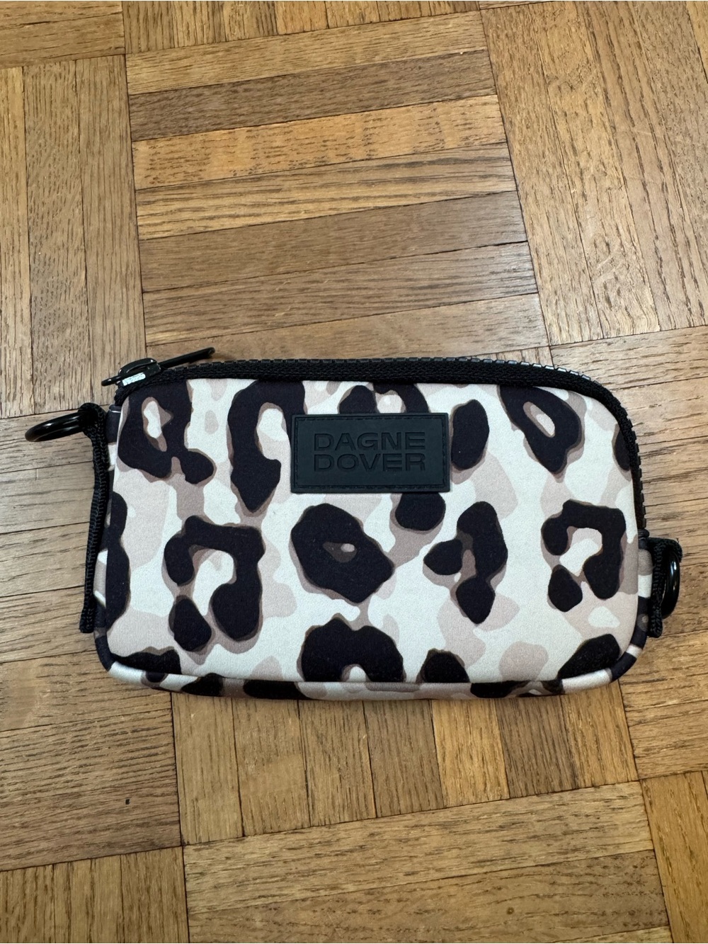 Dagne Dover Leopard-Print Pouch Mara Phone Sling
